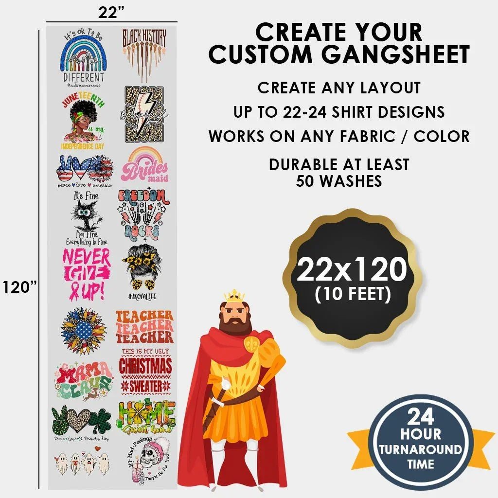Create Your Gang Sheet With Our Gang sheet builder software. - Transfer Kingdom