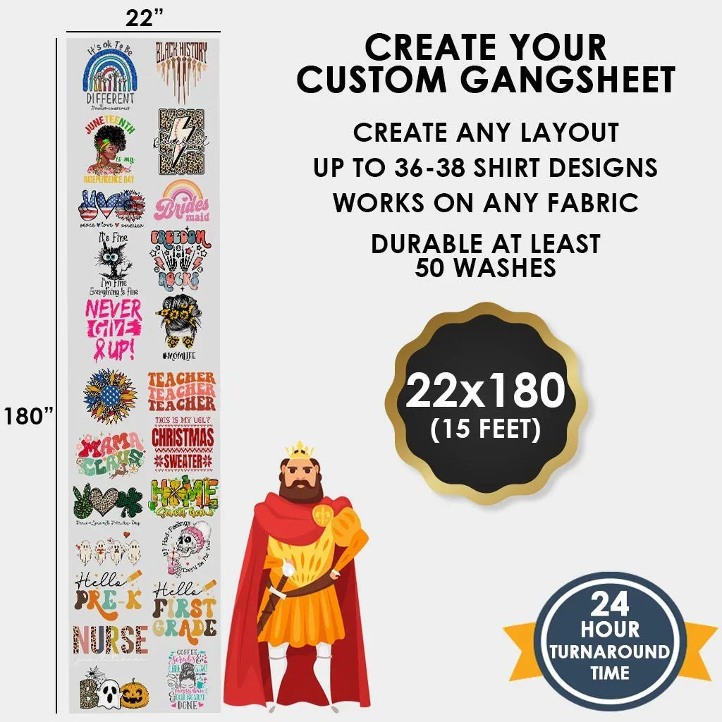 Create Your Gang Sheet With Our Gang sheet builder software. - Transfer Kingdom