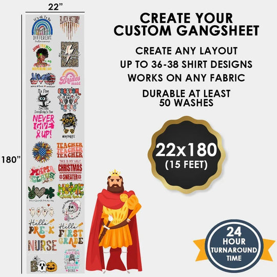 Create Your Gang Sheet With Our Gang sheet builder software. - Transfer Kingdom