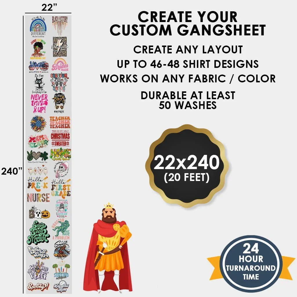 Create Your Gang Sheet With Our Gang sheet builder software. - Transfer Kingdom