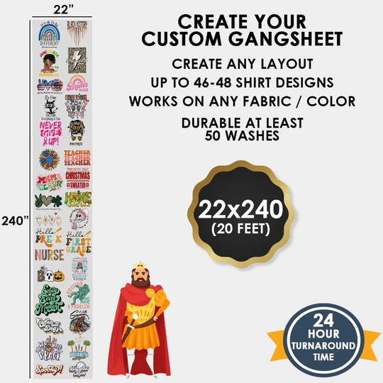 Create Your Gang Sheet With Our Gang sheet builder software. - Transfer Kingdom