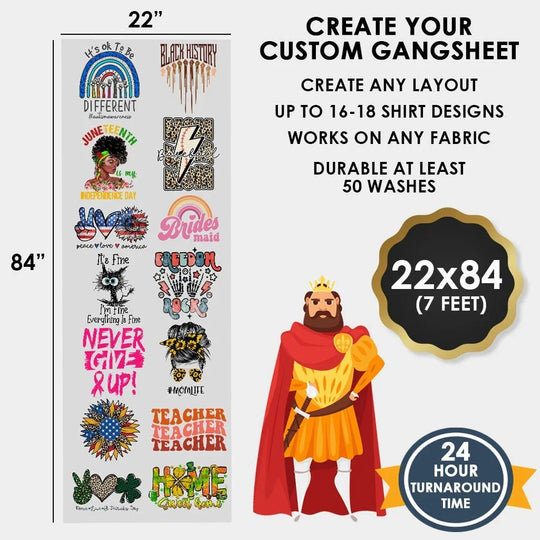 Create Your Gang Sheet With Our Gang sheet builder software. - Transfer Kingdom
