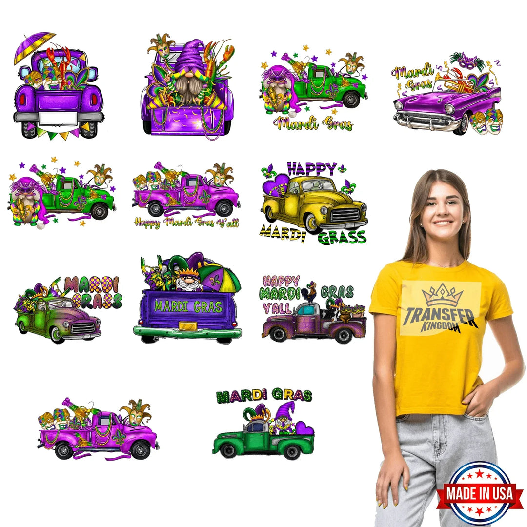 Mardi Gras Premade Gang sheet #18 - transfer-kingdom
