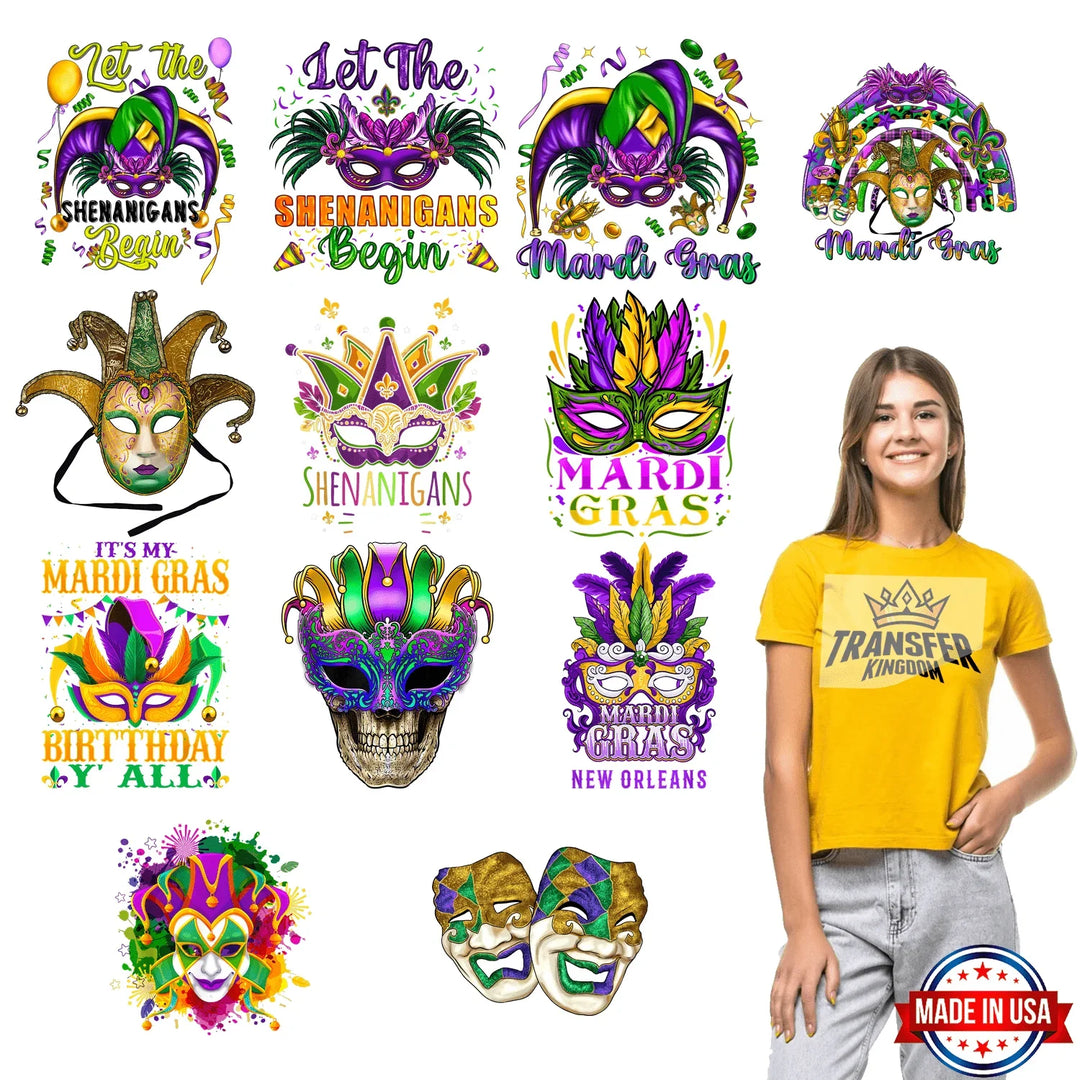Mardi Gras Premade Gang sheet #20 - transfer-kingdom