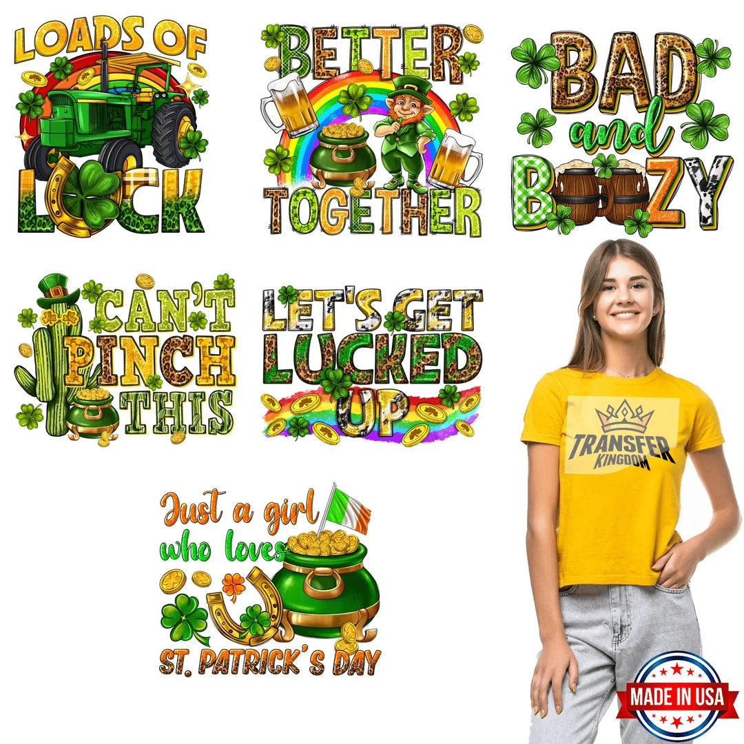 St. Patrick's Day Premade Gang sheet - 6 PCS 10 INCH - transfer-kingdom