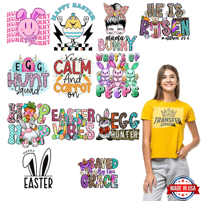 EASTER Premade Gang sheet - 12 PCS 10 INCH (Version 5)