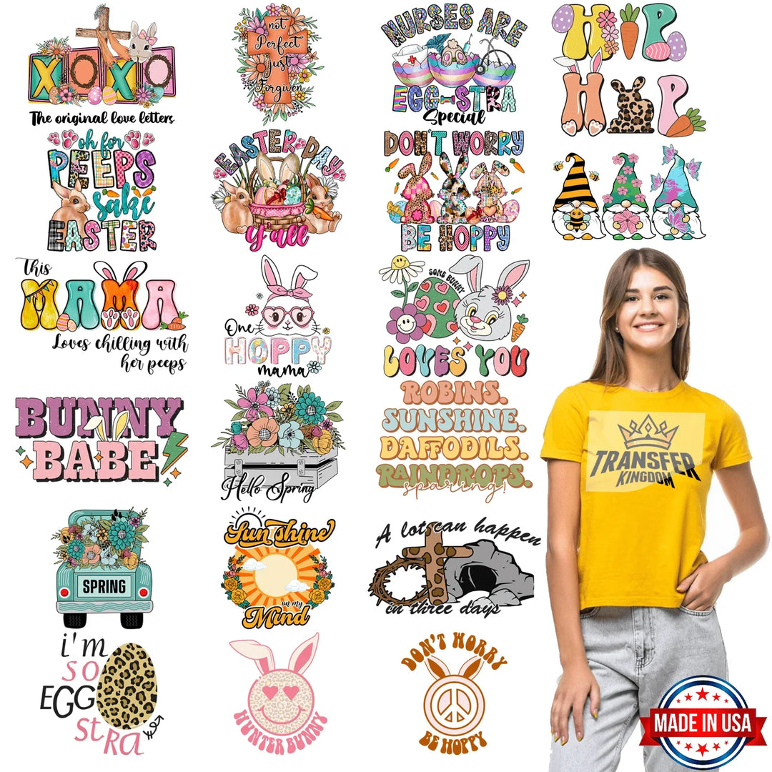 EASTER Premade Gang sheet - 20 PCS 10 INCH - transfer-kingdom