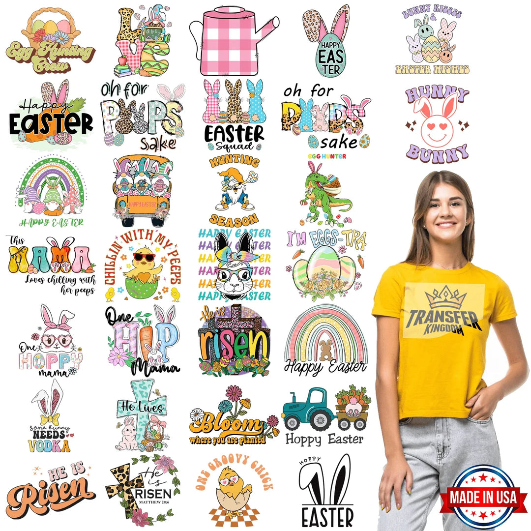 EASTER Premade Gang sheet - 30 PCS 10 INCH - transfer-kingdom