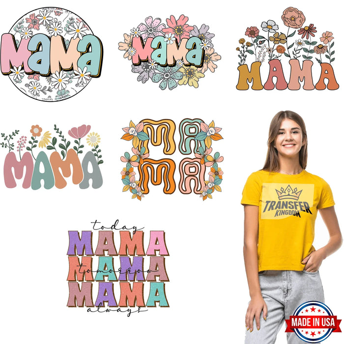 Mother's Day - Premade Gang sheet - 6 PCS 10 INCH (Version 4)