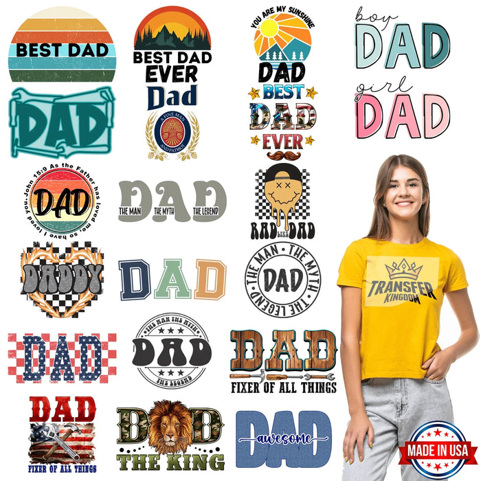 Father's Day - Premade Gang sheet - 20 PCS 10 INCH (Version 5)