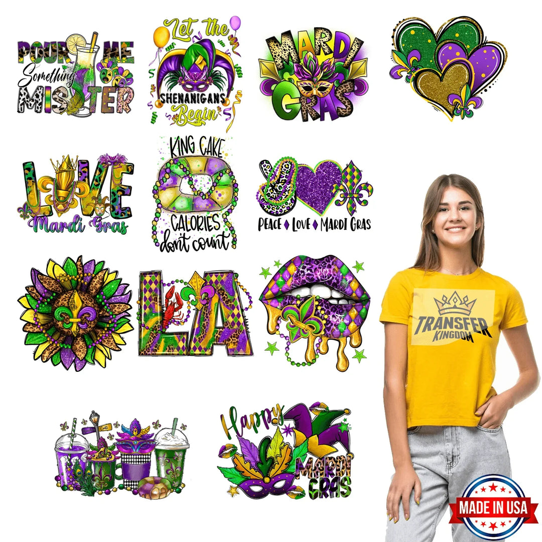 Mardi Gras Premade Gang sheet #14 - transfer-kingdom