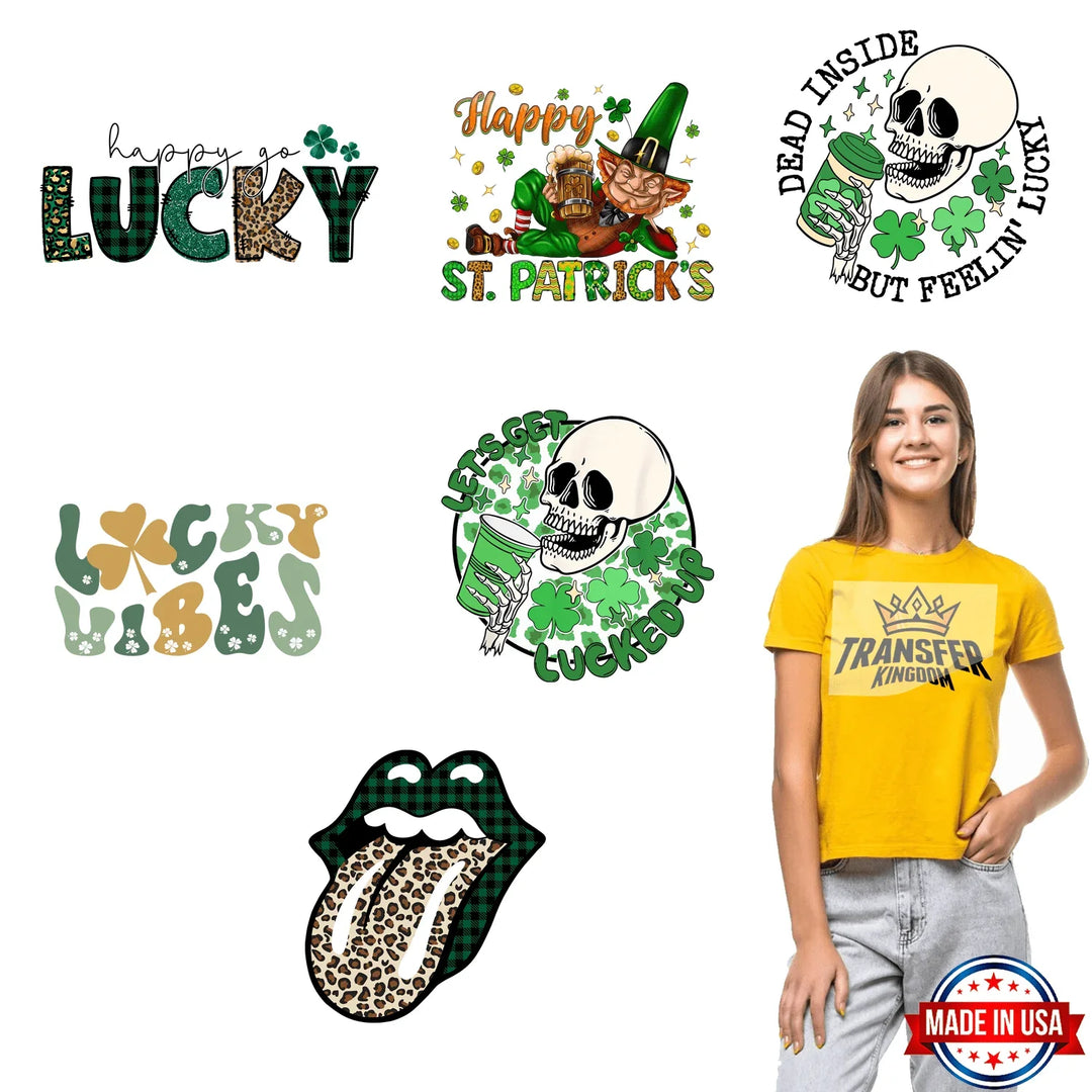 St. Patrick's Day Premade Gang sheet - 6 PCS 10 INCH - transfer-kingdom