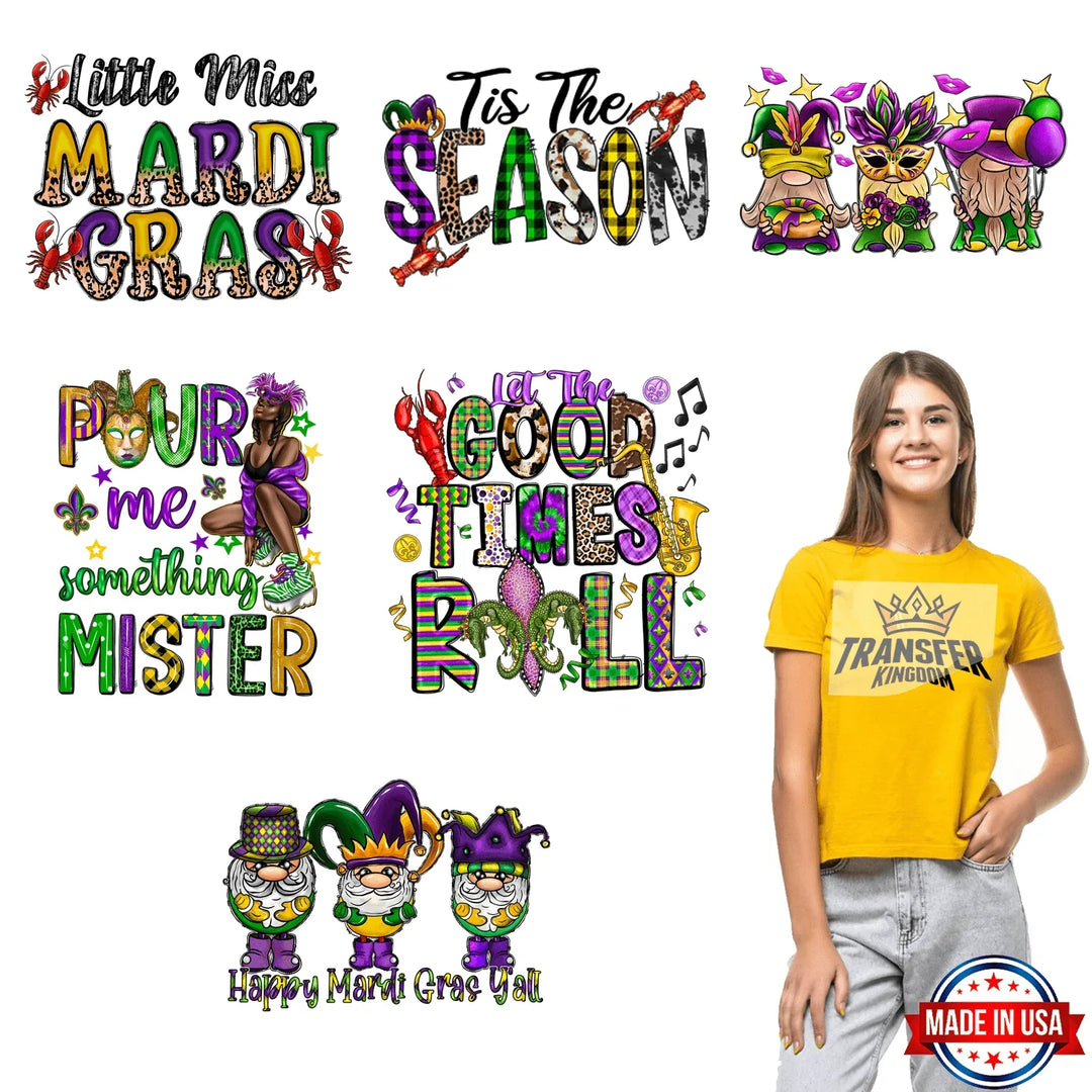 Mardi Gras Premade Gang sheet #9 - transfer-kingdom