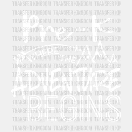 Adventure Begins 100 Days Of School Design - DTF heat transfer - Transfer Kingdom
