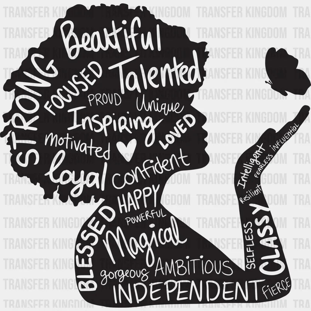 Afro Black Women design- DTF heat transfer - Transfer Kingdom