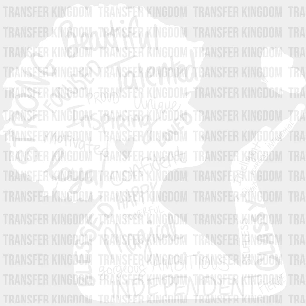 Afro Black Women design- DTF heat transfer - Transfer Kingdom