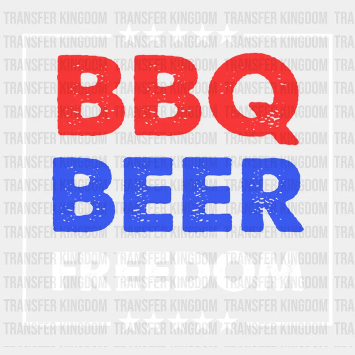 BBQ Beer Freedom Design - DTF heat transfer