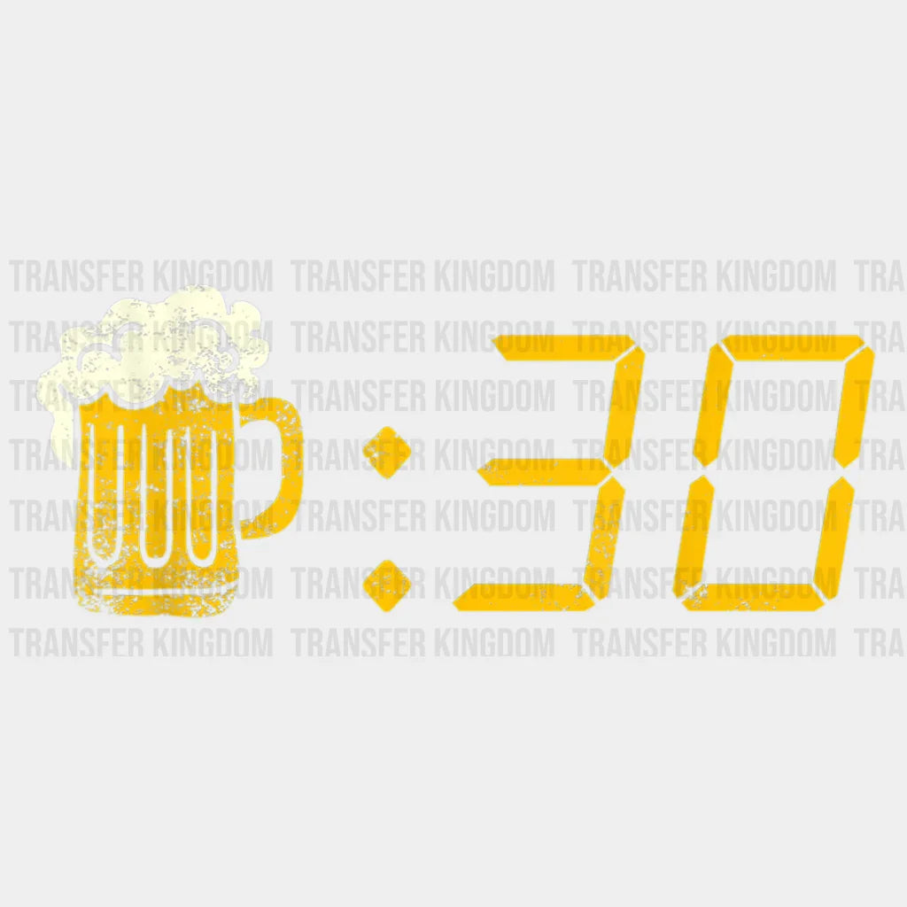 Beer and Half Beer o'clock Design - DTF heat transfer - Transfer Kingdom