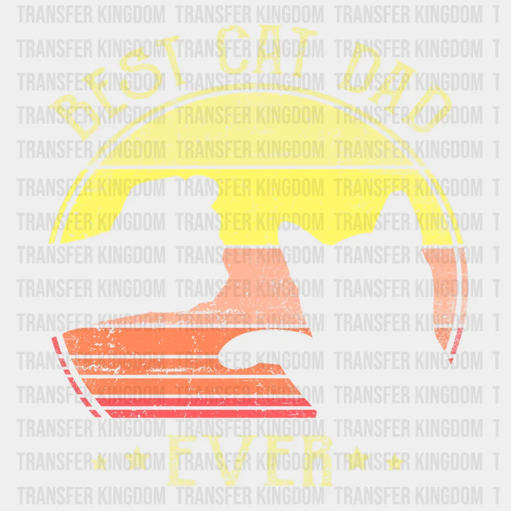 Best Cat Dad Forever Design - DTF heat transfer - Transfer Kingdom