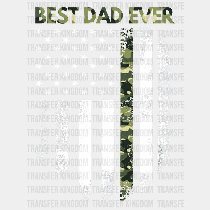 Best Dad Ever American Flag Design - DTF heat transfer