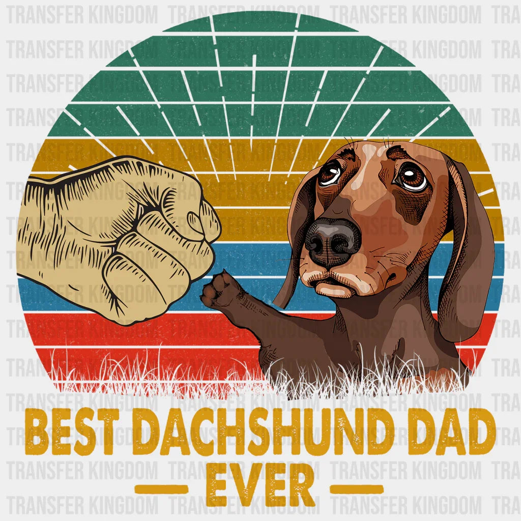 Best Duchshund Dad Ever Design - DTF heat transfer - Transfer Kingdom
