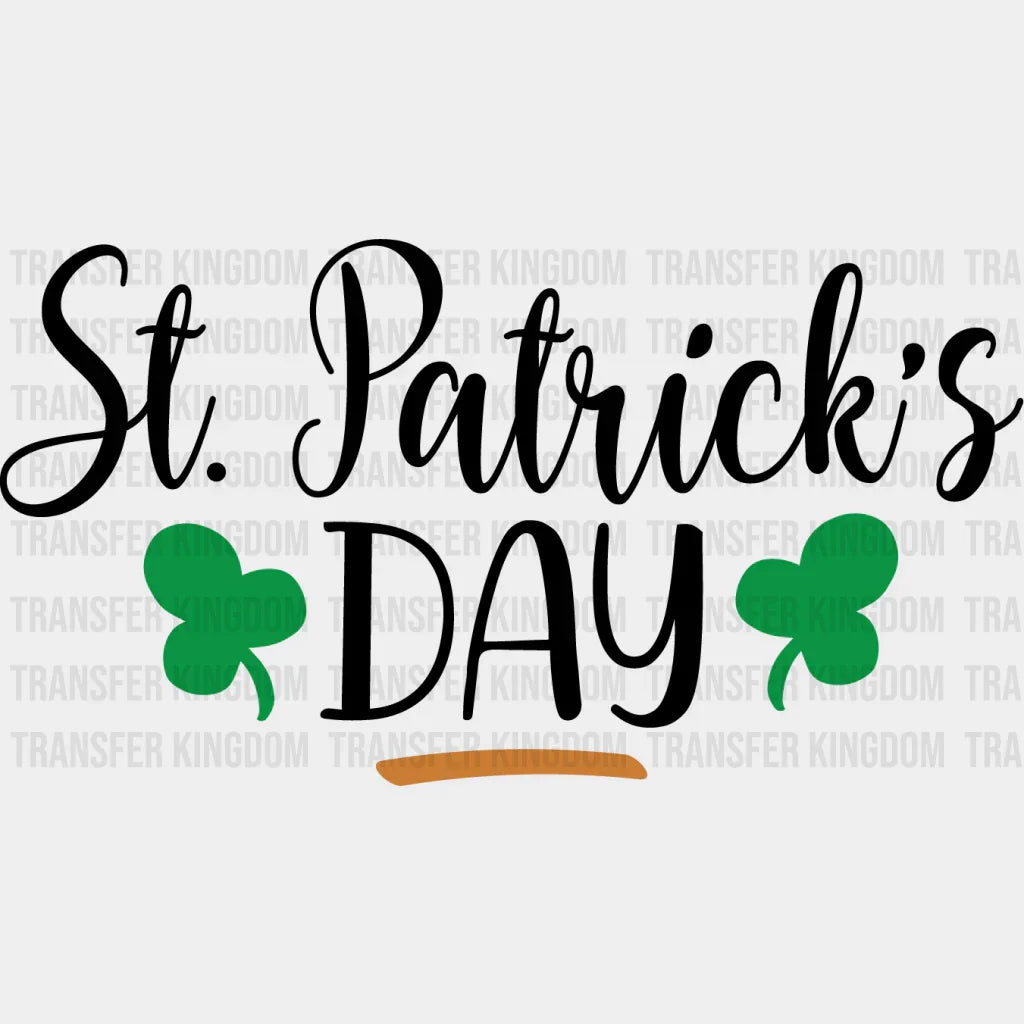 Black And White St. Patrick's Day Design - DTF heat transfer - Transfer Kingdom