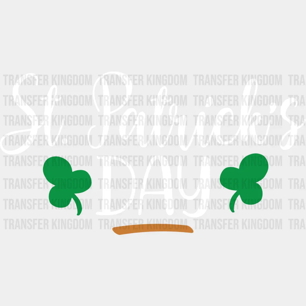 Black And White St. Patrick's Day Design - DTF heat transfer - Transfer Kingdom