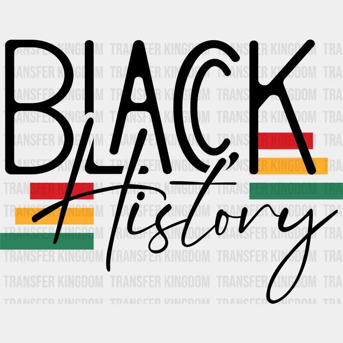 Black History - BLM design DTF heat transfer