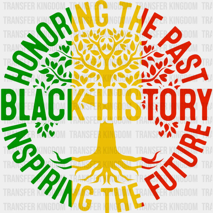 Black History Green Yellow Red Tree - BLM design DTF heat transfer