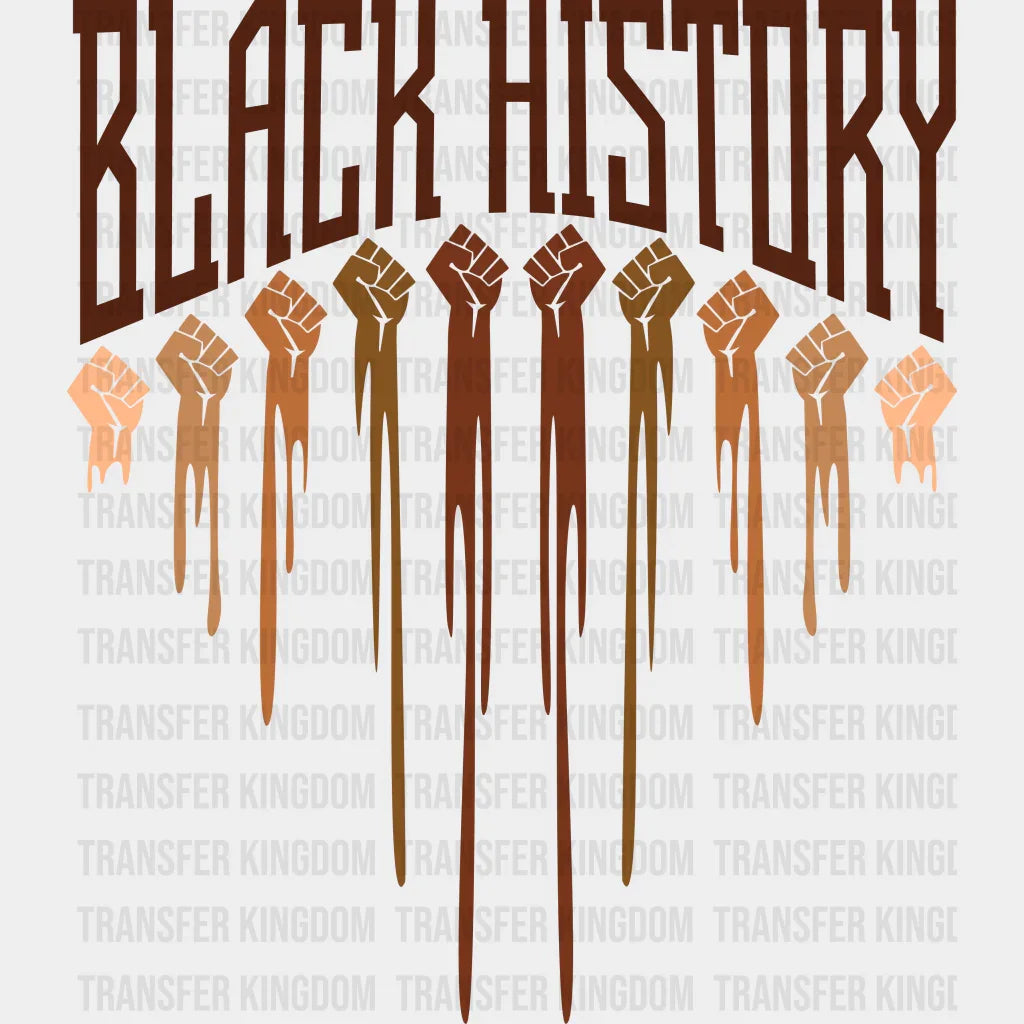 Black History Melanin BLM design- DTF heat transfer - Transfer Kingdom