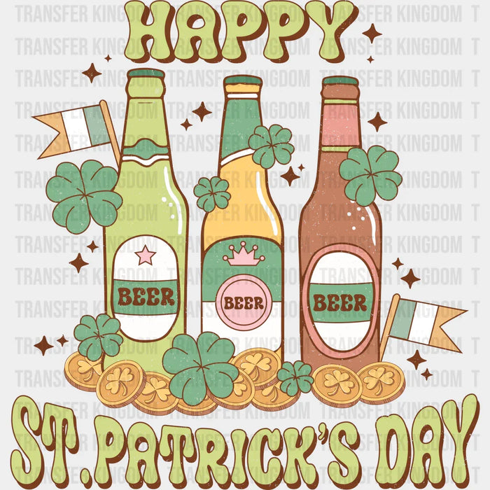 Bottles St. Patrick's Day Design - DTF heat transfer