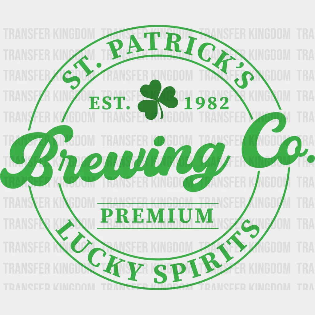 Brewing Co. St. Patrick's Day Design - DTF heat transfer - Transfer Kingdom