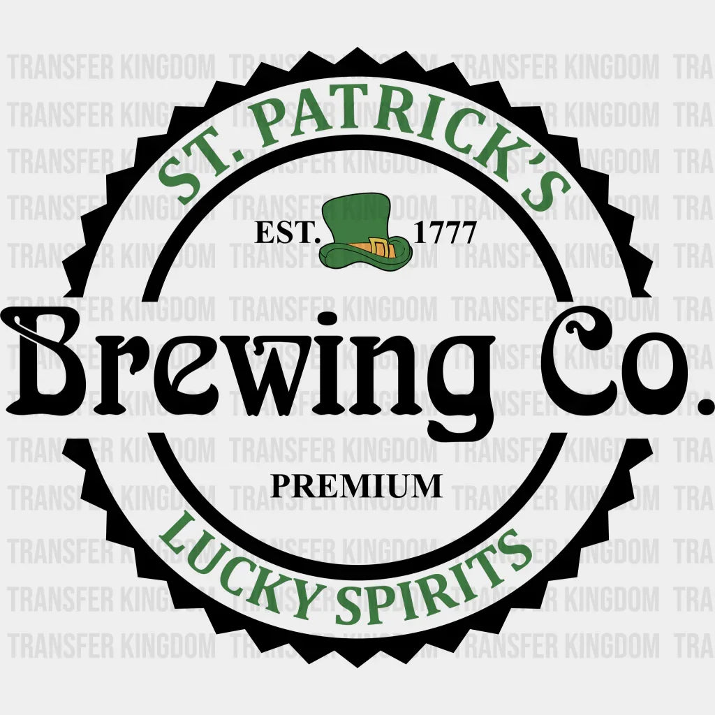 Brewing Co. St. Patrick's Day Design - DTF heat transfer - Transfer Kingdom