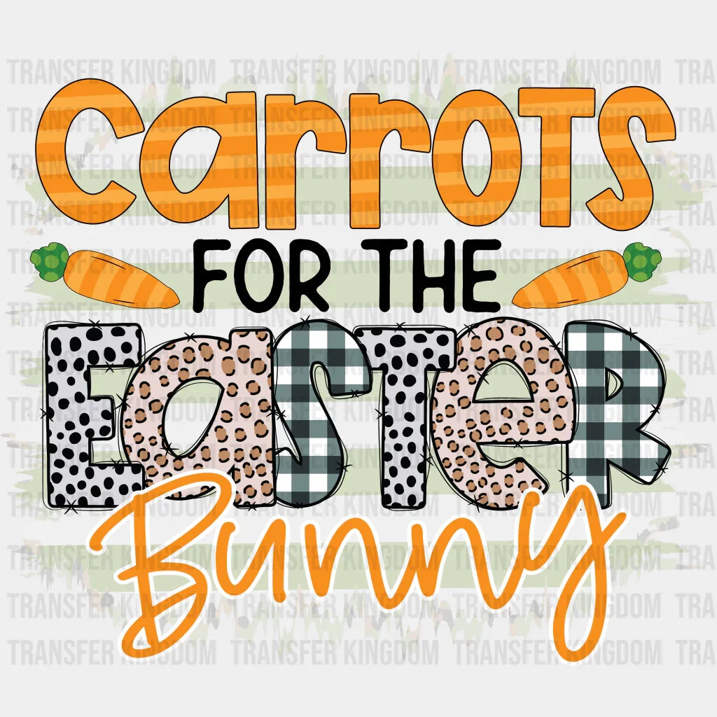 Carrots For The Easter Bunny Easter Design - DTF heat transfer - Transfer Kingdom