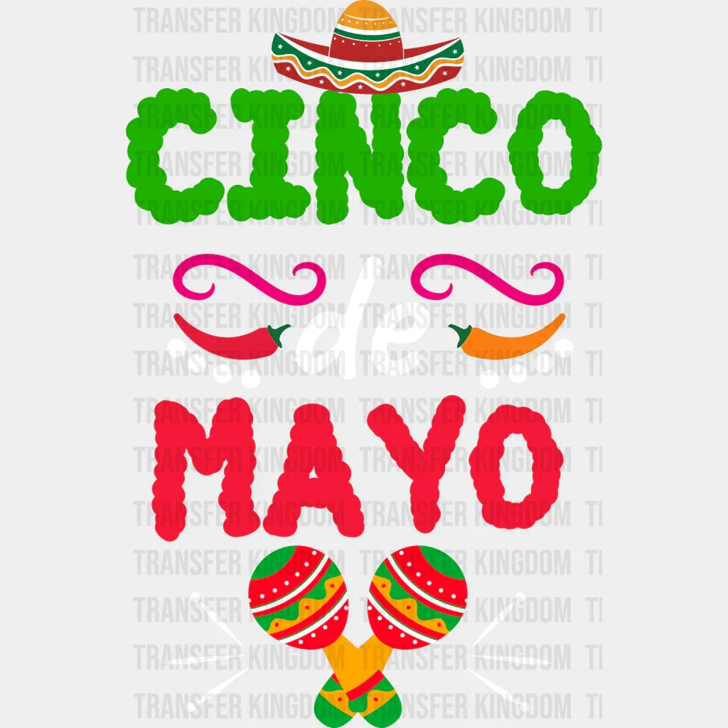 Cinco De Mayo - Cinco De Mayo DTF heat transfer - Transfer Kingdom