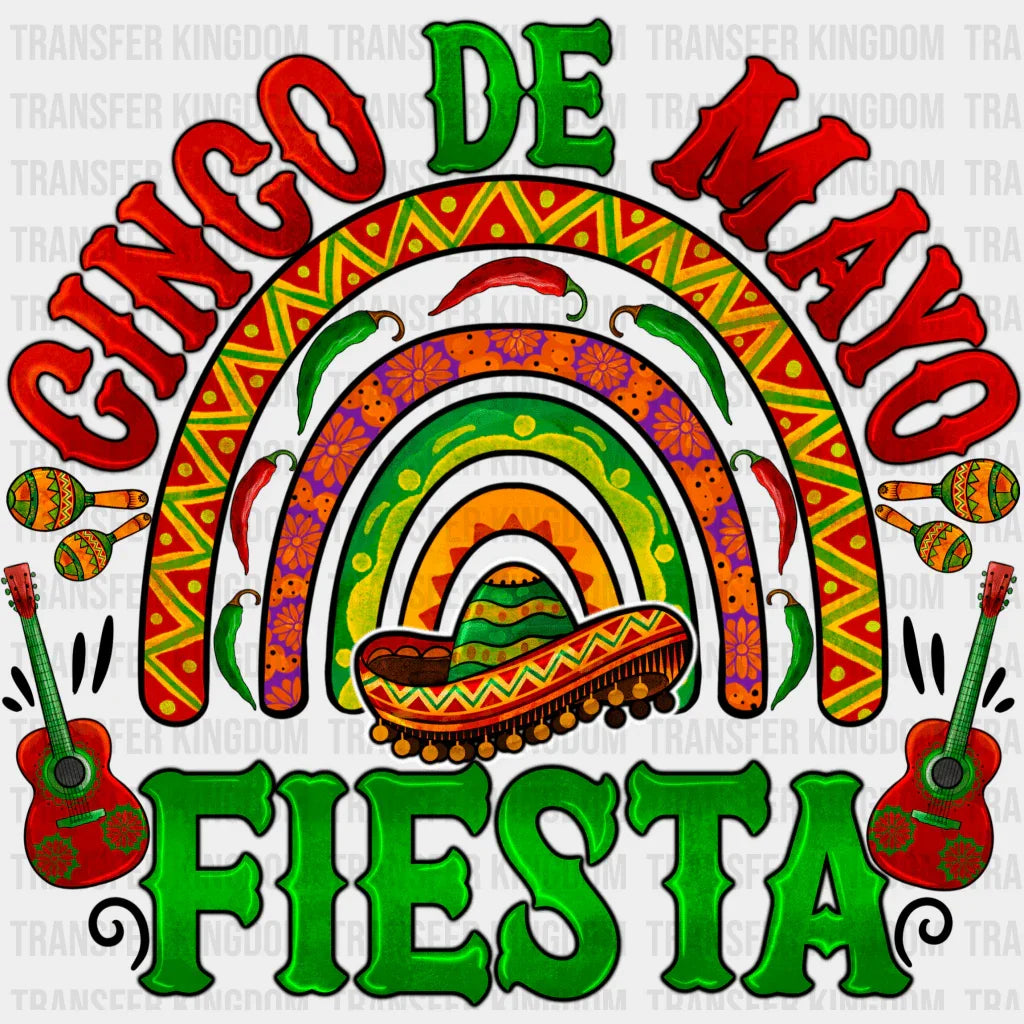 Cinco De Mayo Fiesta - Cinco De Mayo DTF heat transfer - Transfer Kingdom