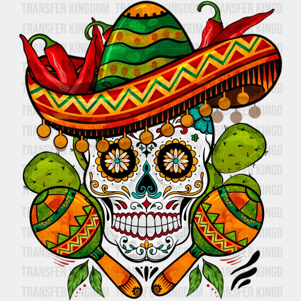 Cinco De Mayo Skull - Cinco De Mayo DTF heat transfer - Transfer Kingdom