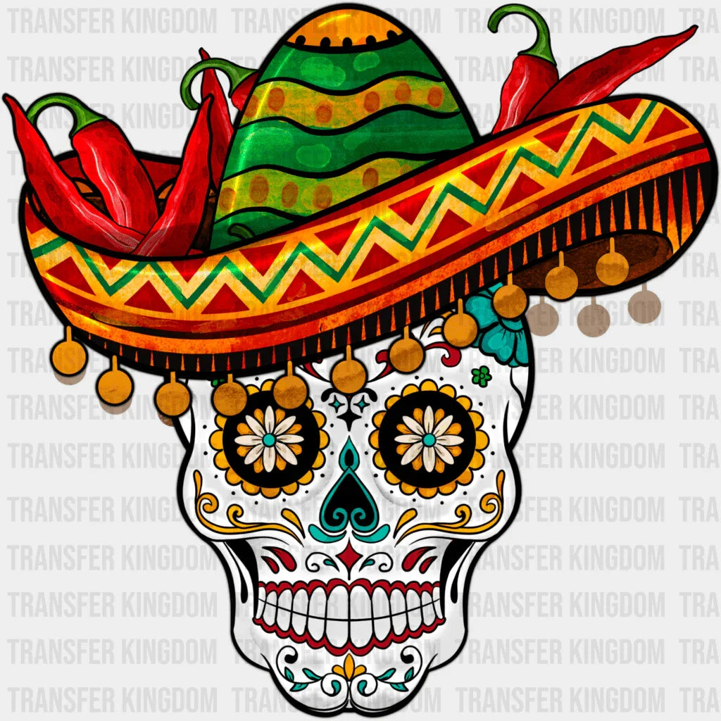 Cinco De Mayo Skull - Cinco De Mayo DTF heat transfer - Transfer Kingdom