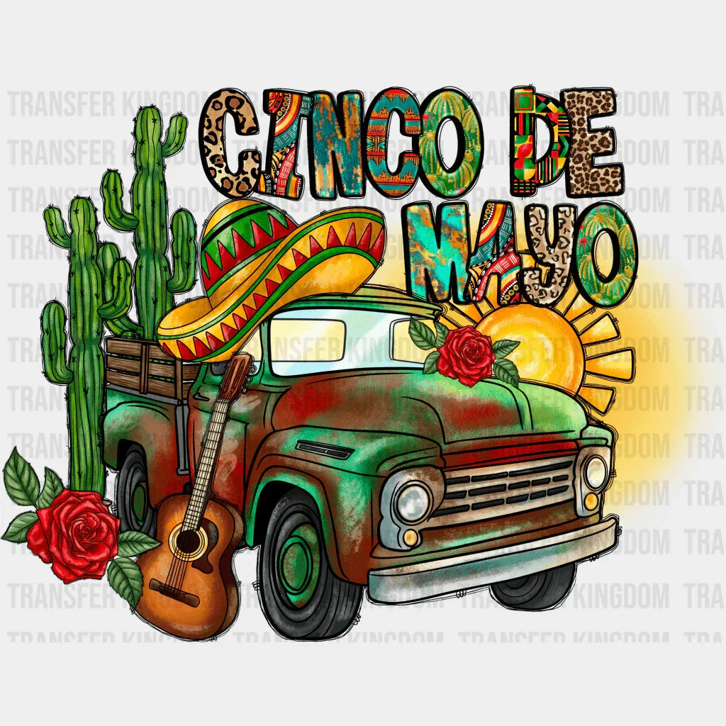Cinco De Mayo Truck - Cinco De Mayo DTF heat transfer - Transfer Kingdom