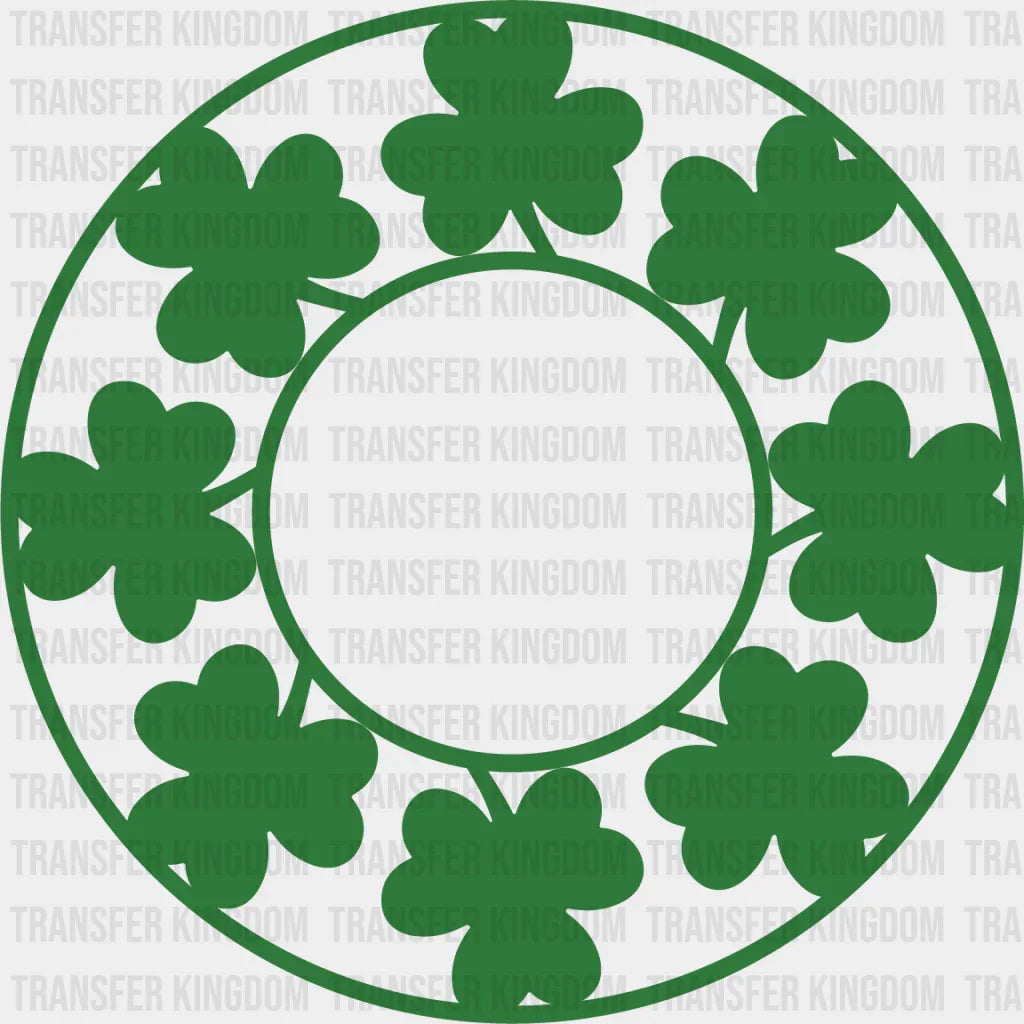 Clover Circle St. Patrick's Day Design - DTF heat transfer - Transfer Kingdom