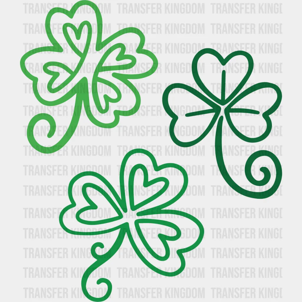 Clover Patch St. Patrick's Day Design - DTF heat transfer - Transfer Kingdom