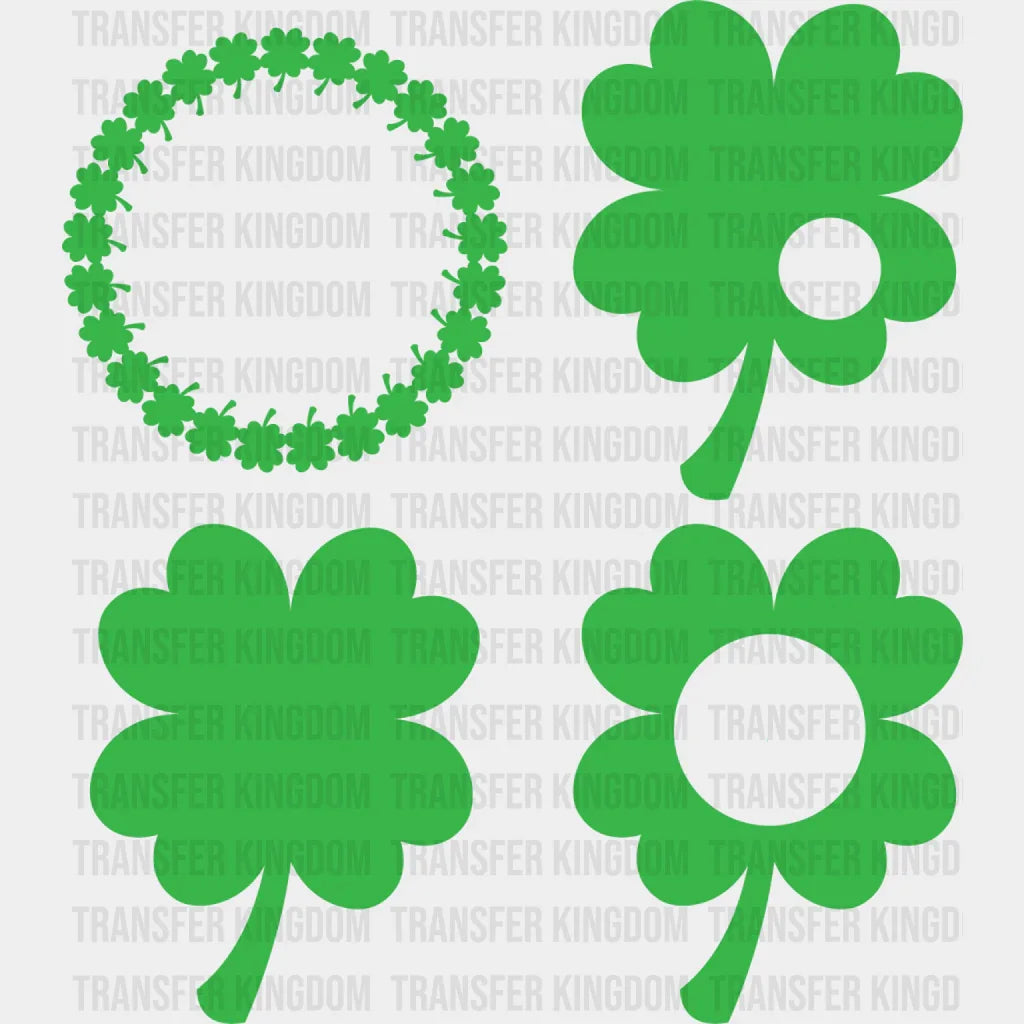 Clover Patch St. Patrick's Day Design - DTF heat transfer - Transfer Kingdom