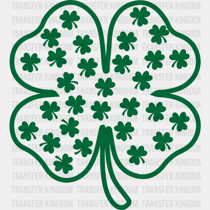 Clovers In A Clover St. Patrick's Day Design - DTF heat transfer
