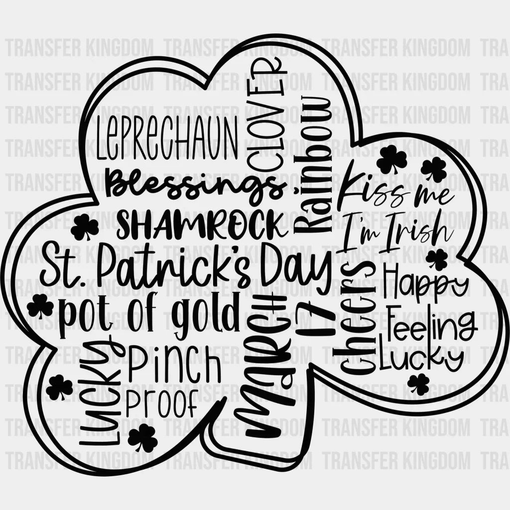 Clover St. Patrick's Day Design - DTF heat transfer - Transfer Kingdom