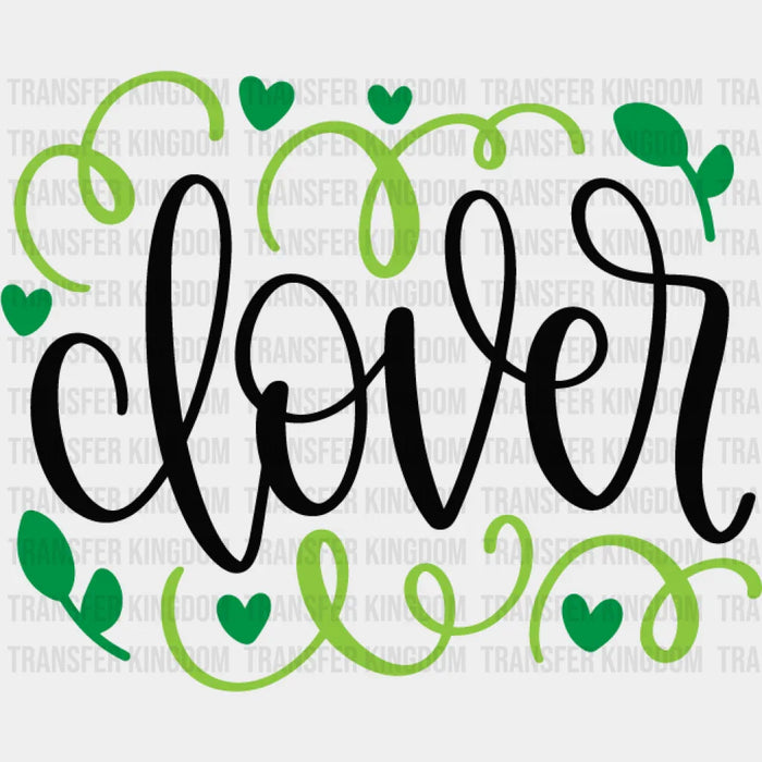 Shamrock Clover St. Patrick's Day Design - St. Patrick's Day DTF heat transfer