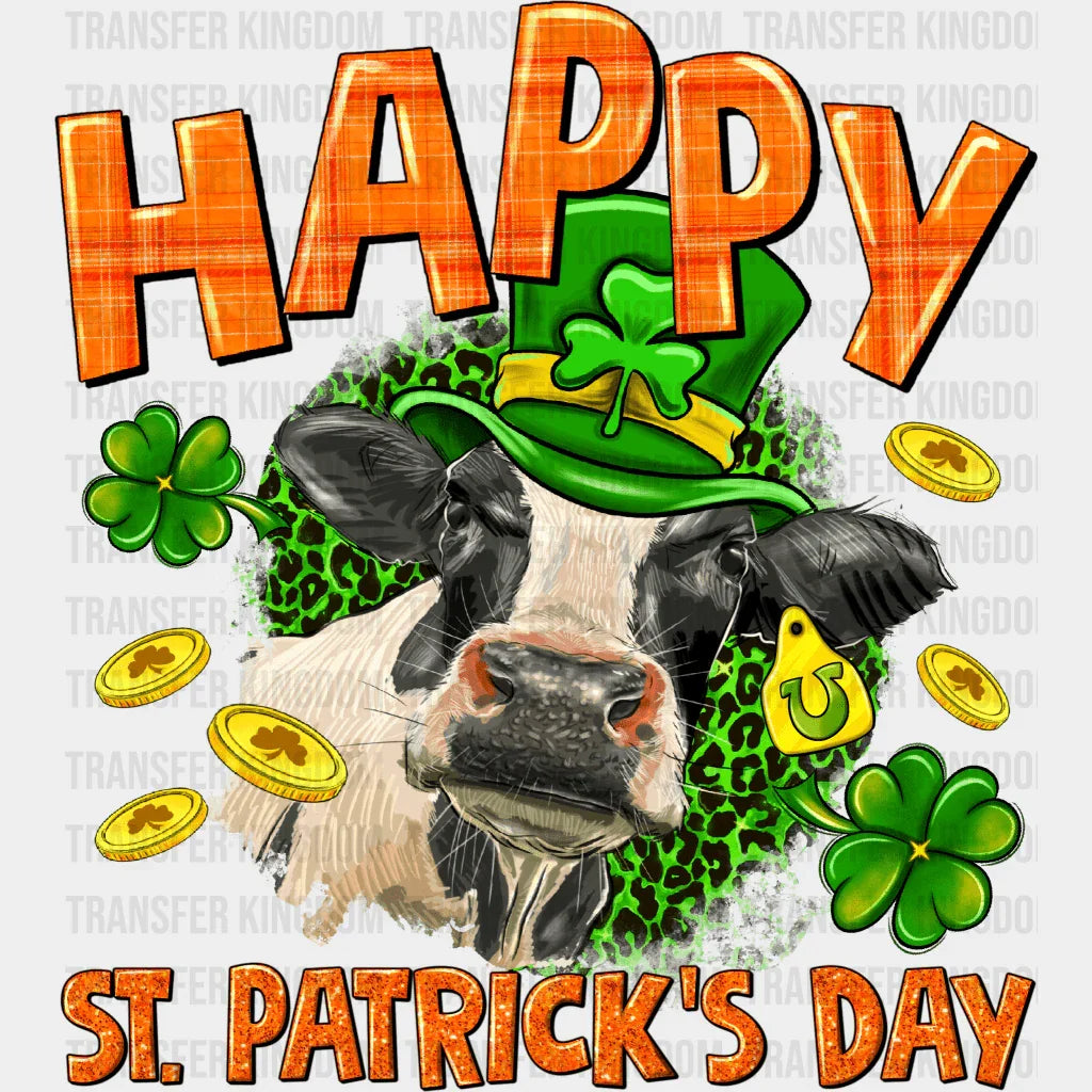 Cow St. Patrick's Day Design - DTF heat transfer - Transfer Kingdom