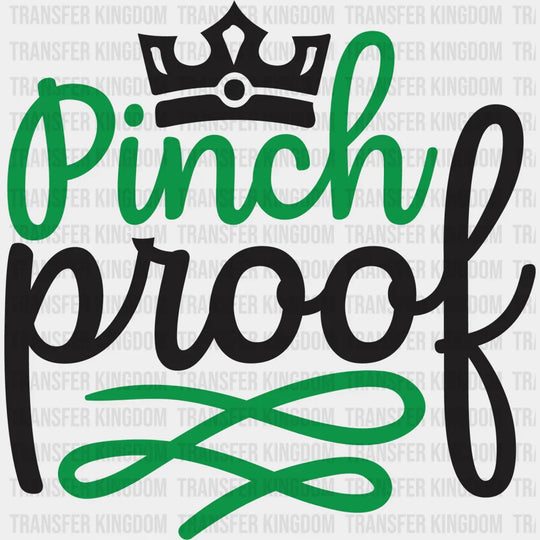 Crown Pinch Proof St. Patrick's Day Design - DTF heat transfer - Transfer Kingdom