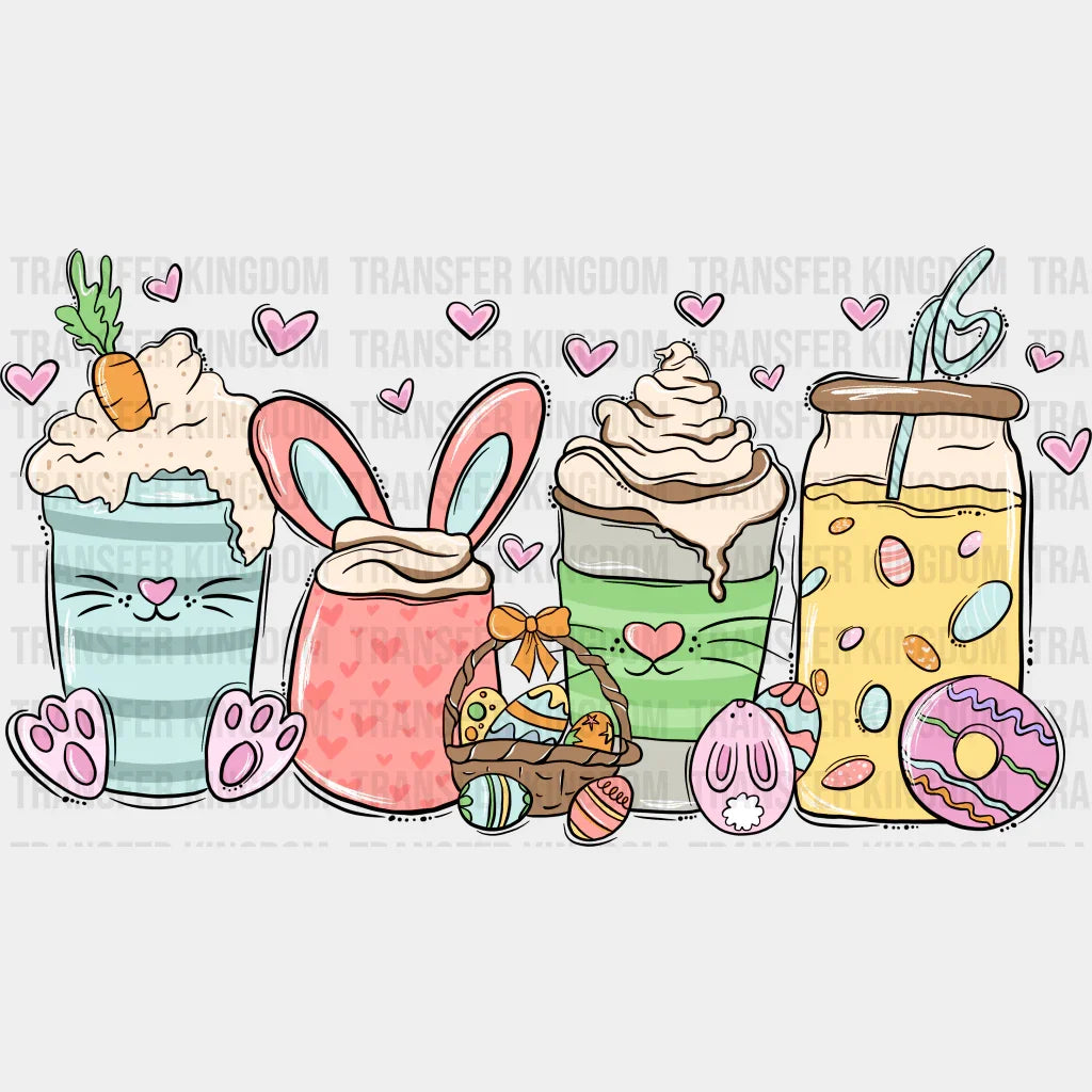 Cups Easter Design - DTF heat transfer - Transfer Kingdom