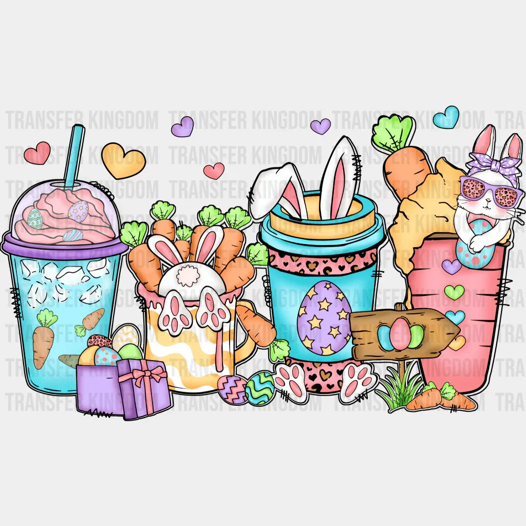 Cups Easter Design - DTF heat transfer - Transfer Kingdom