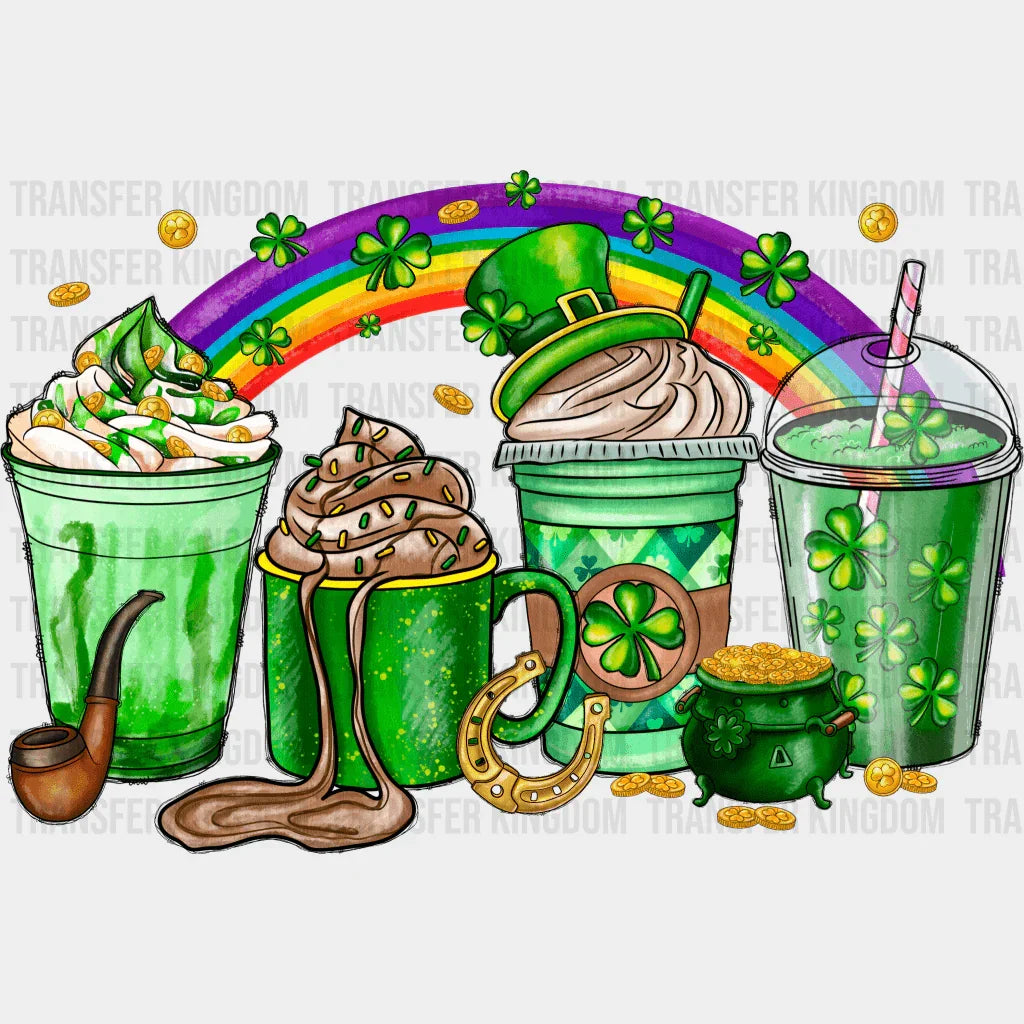 Cups St. Patrick's Day Design - DTF heat transfer - Transfer Kingdom